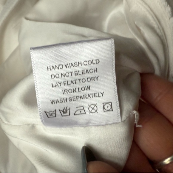 Lovers + Friends Brixton Romper White Eyelet Lace Boho small - Picture 9 of 9